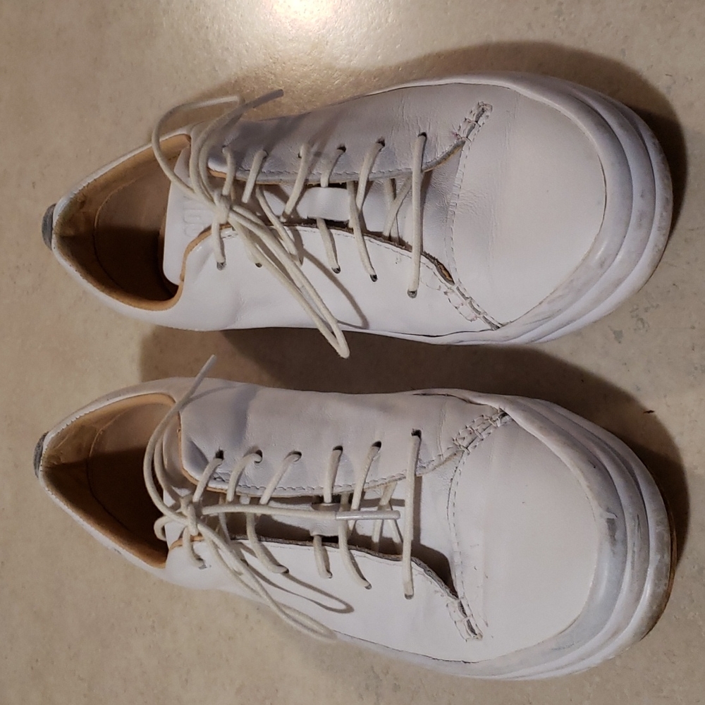 Camper White Hoops Sneakers
